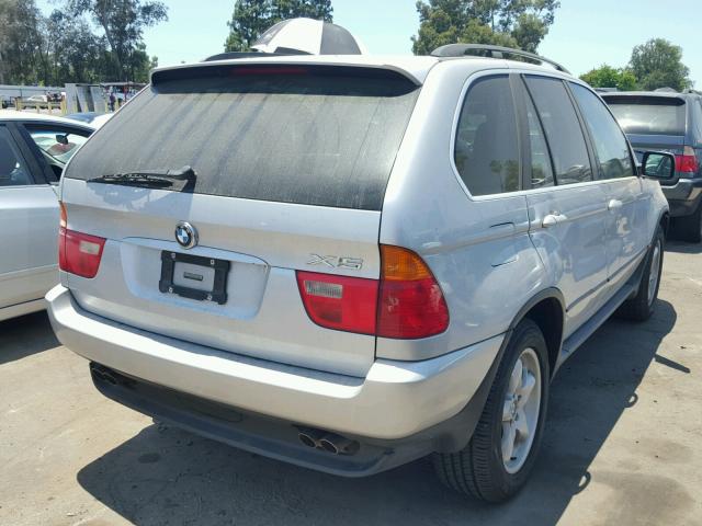 WBAFB33511LH18878 - 2001 BMW X5 4.4I SILVER photo 4