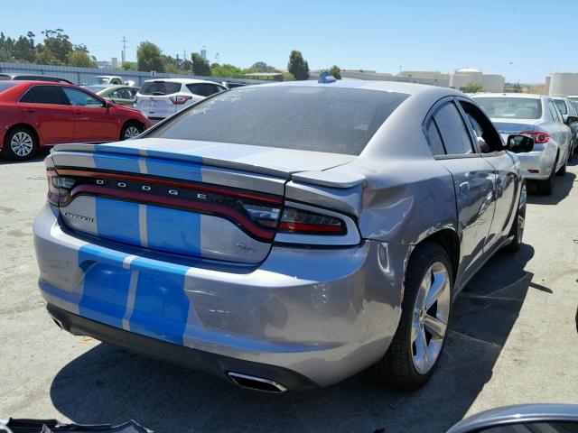 2C3CDXCT0GH227182 - 2016 DODGE CHARGER R/ SILVER photo 4