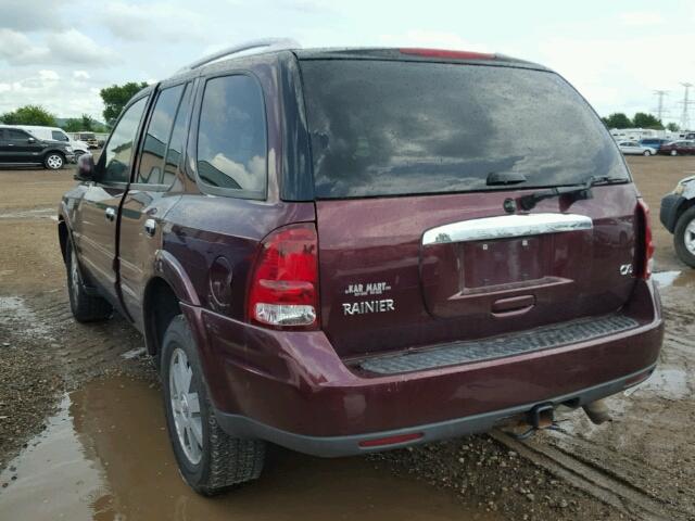 5GADT13S162275967 - 2006 BUICK RAINIER CX BURGUNDY photo 3