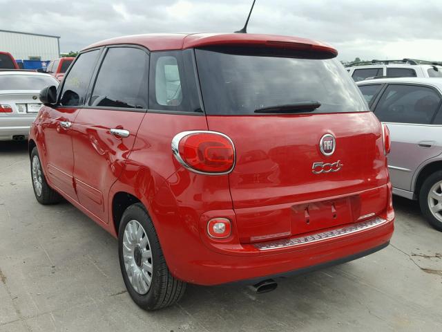 ZFBCFAAHXFZ031530 - 2015 FIAT 500L POP RED photo 3