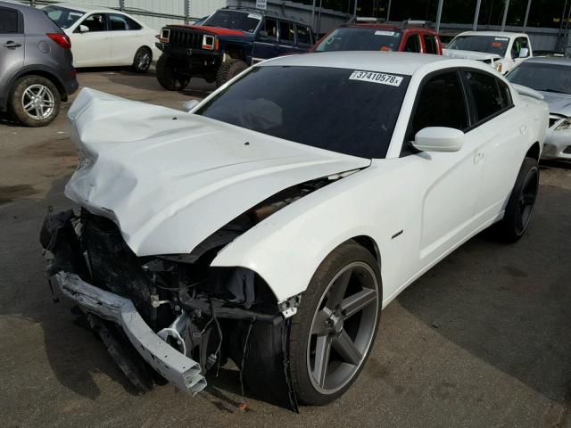 2C3CDXDT9EH351432 - 2014 DODGE CHARGER R/ WHITE photo 2