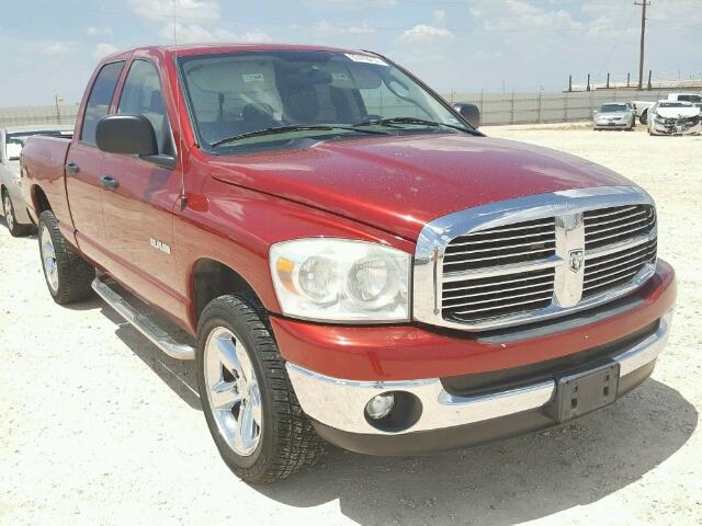 1D7HU18N78S604969 - 2008 DODGE RAM 1500 RED photo 1