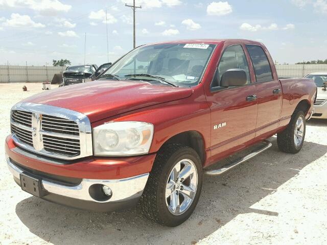 1D7HU18N78S604969 - 2008 DODGE RAM 1500 RED photo 2