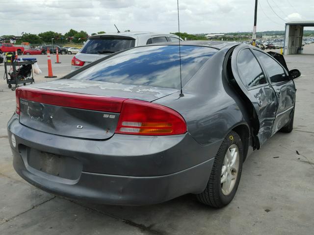 2B3HD46R34H596972 - 2004 DODGE INTREPID S GRAY photo 4