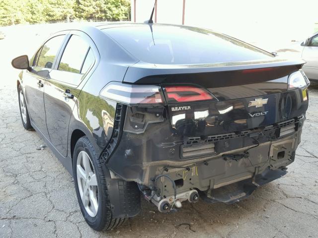 1G1RE6E47DU105049 - 2013 CHEVROLET VOLT BLACK photo 3