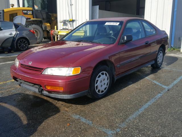 1HGCD7225RA014848 - 1994 HONDA ACCORD DX MAROON photo 2