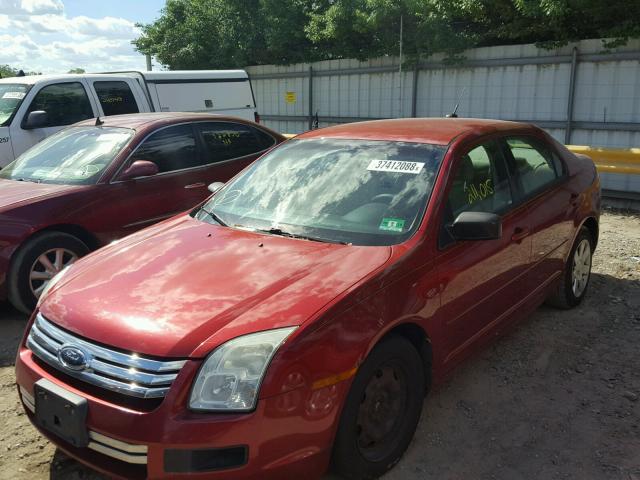3FAHP06Z38R270426 - 2008 FORD FUSION S RED photo 2