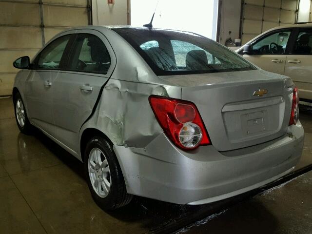 1G1JB5SH6C4128392 - 2012 CHEVROLET SONIC LS SILVER photo 3