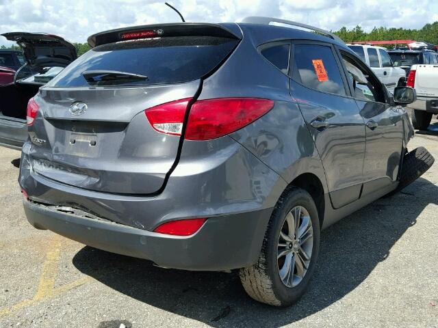 KM8JU3AG6EU822352 - 2014 HYUNDAI TUCSON GLS GRAY photo 4