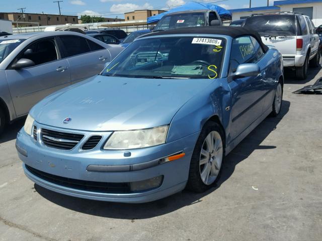 YS3FD79YX76107136 - 2007 SAAB 9-3 2.0T BLUE photo 2