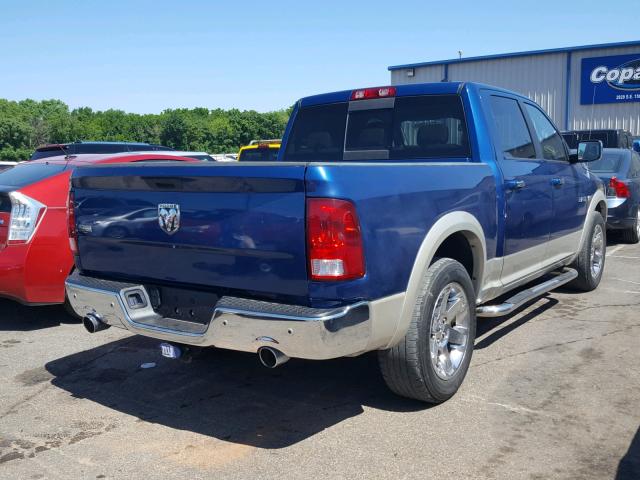 1D3HB13T49S735310 - 2009 DODGE RAM 1500 BLUE photo 4