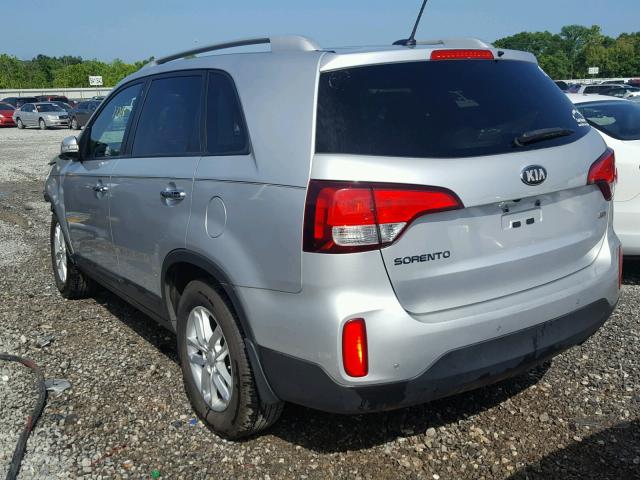 5XYKT4A65EG468219 - 2014 KIA SORENTO LX SILVER photo 3