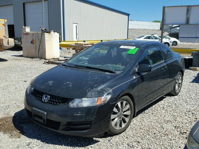 2HGFG1B98AH515401 - 2010 HONDA CIVIC EXL BLACK photo 2