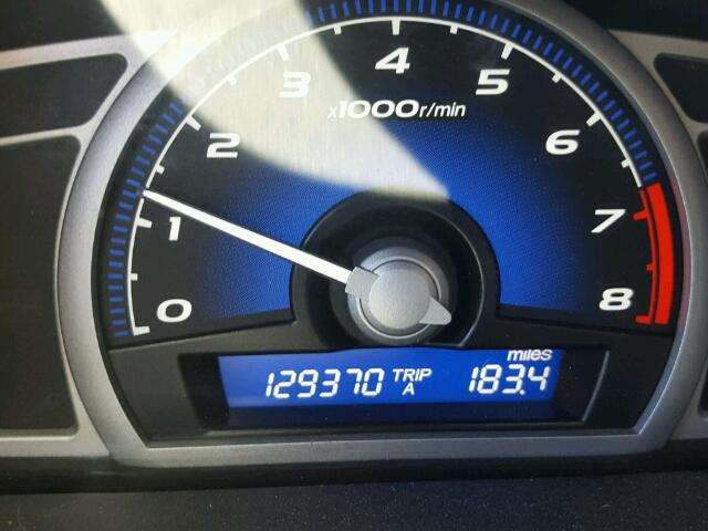 2HGFG1B98AH515401 - 2010 HONDA CIVIC EXL BLACK photo 8