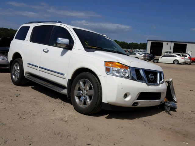 5N1BA0NF7CN618115 - 2012 NISSAN ARMADA SV WHITE photo 1