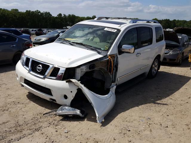 5N1BA0NF7CN618115 - 2012 NISSAN ARMADA SV WHITE photo 2