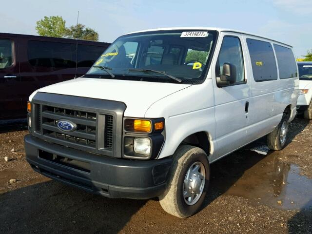 1FTNE1EW2DDB34288 - 2013 FORD ECONOLINE WHITE photo 2