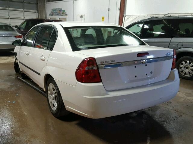 1G1ZS52F75F176203 - 2005 CHEVROLET MALIBU WHITE photo 3