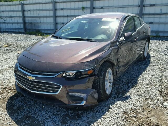 1G1ZE5ST5GF233174 - 2016 CHEVROLET MALIBU LT BROWN photo 2