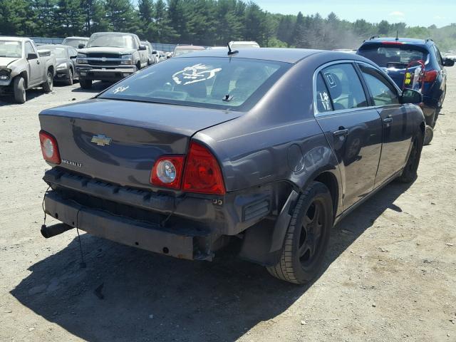 1G1ZC5EB3A4150760 - 2010 CHEVROLET MALIBU 1LT CHARCOAL photo 4