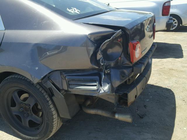 1G1ZC5EB3A4150760 - 2010 CHEVROLET MALIBU 1LT CHARCOAL photo 9