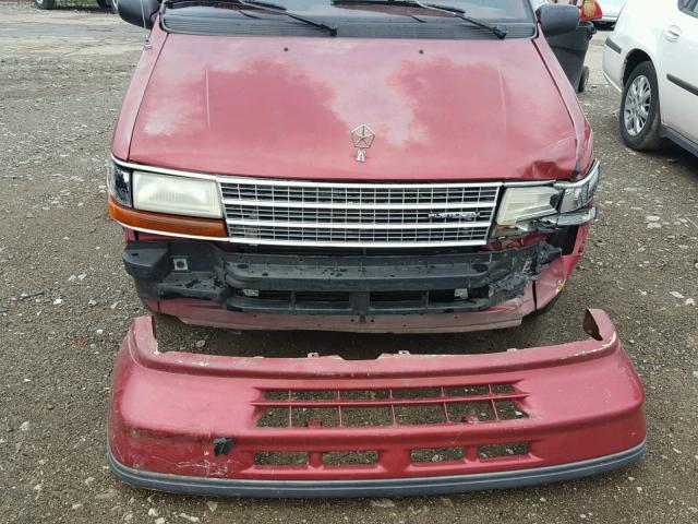 2P4GH2534RR564092 - 1994 PLYMOUTH VOYAGER MAROON photo 9