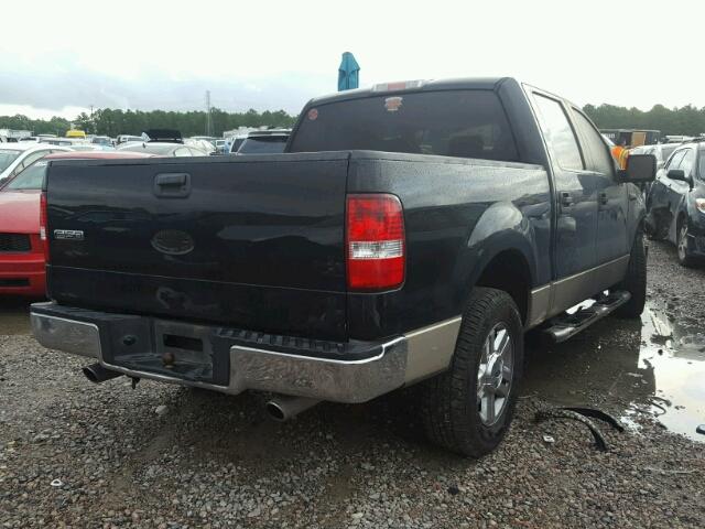 1FTRW12WX8FA19385 - 2008 FORD F150 2WD BLACK photo 4