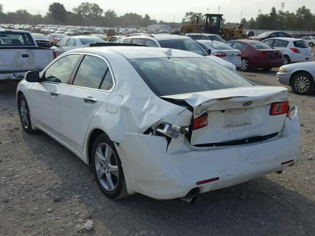 JH4CU2F65BC018521 - 2011 ACURA TSX WHITE photo 3