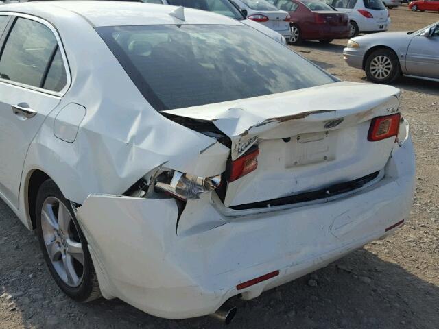 JH4CU2F65BC018521 - 2011 ACURA TSX WHITE photo 9