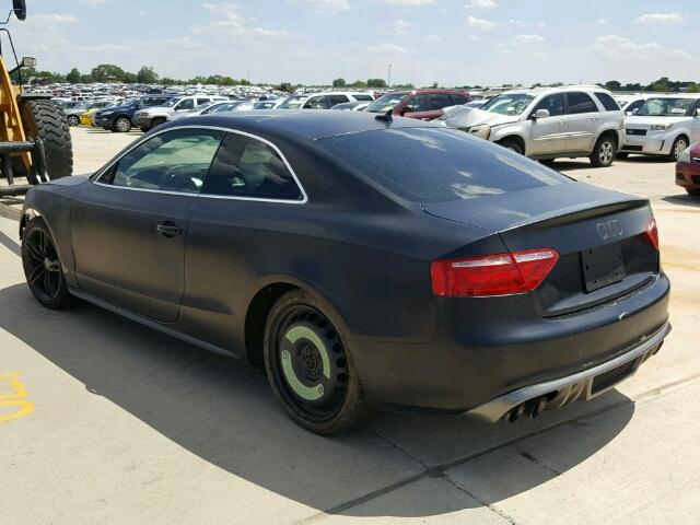 WAURV78T69A056917 - 2009 AUDI S5 QUATTRO BLACK photo 3