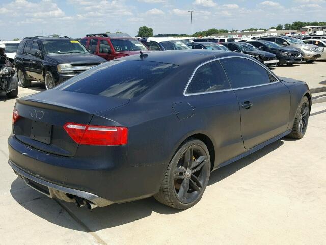 WAURV78T69A056917 - 2009 AUDI S5 QUATTRO BLACK photo 4