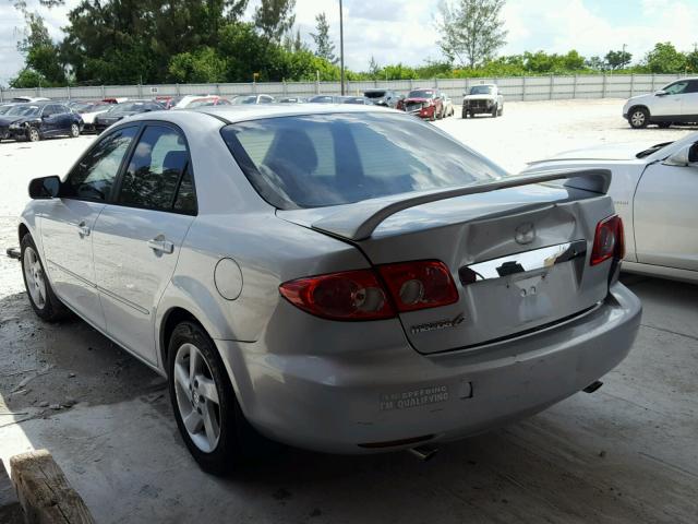 1YVFP80C035M15674 - 2003 MAZDA 6 I GRAY photo 3