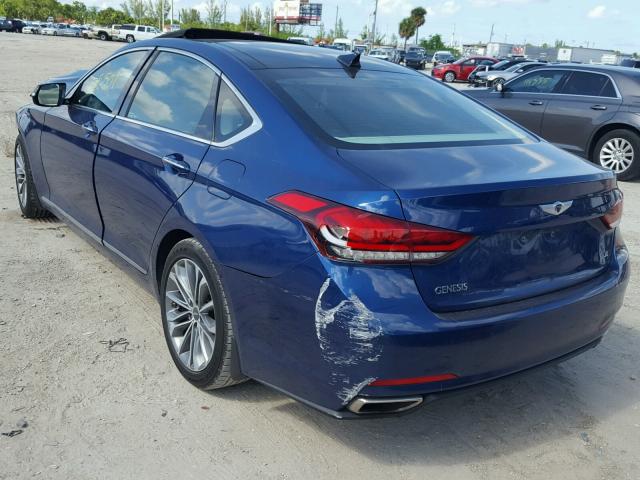 KMHGN4JE7FU090262 - 2015 HYUNDAI GENESIS 3. BLUE photo 3