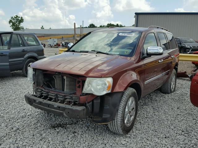 1A8HX58N88F146739 - 2008 CHRYSLER ASPEN LIMI BURGUNDY photo 2