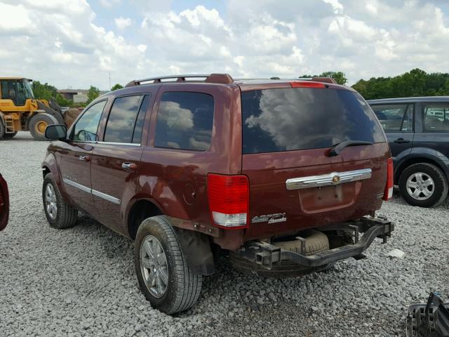 1A8HX58N88F146739 - 2008 CHRYSLER ASPEN LIMI BURGUNDY photo 3
