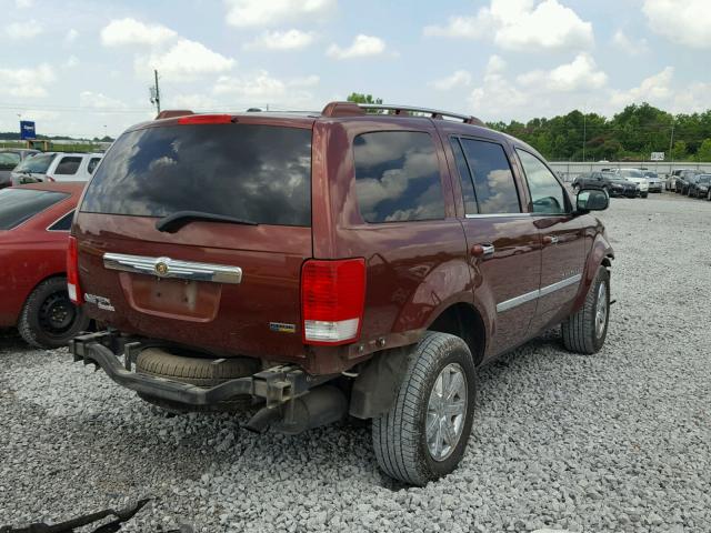 1A8HX58N88F146739 - 2008 CHRYSLER ASPEN LIMI BURGUNDY photo 4