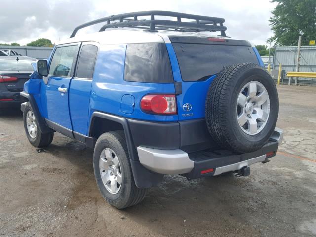 JTEBU11F68K018956 - 2008 TOYOTA FJ CRUISER BLUE photo 3