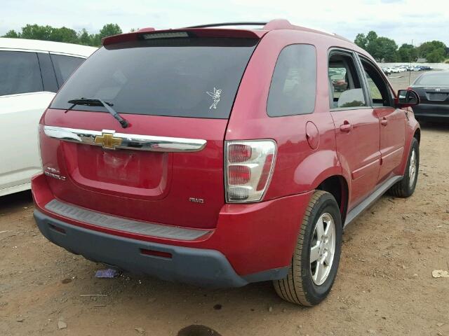 2CNDL73F466102348 - 2006 CHEVROLET EQUINOX LT RED photo 4