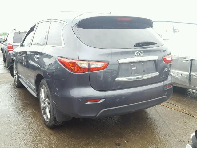 5N1AL0MM4DC337652 - 2013 INFINITI JX35 BASE GRAY photo 3