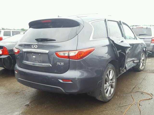 5N1AL0MM4DC337652 - 2013 INFINITI JX35 BASE GRAY photo 4