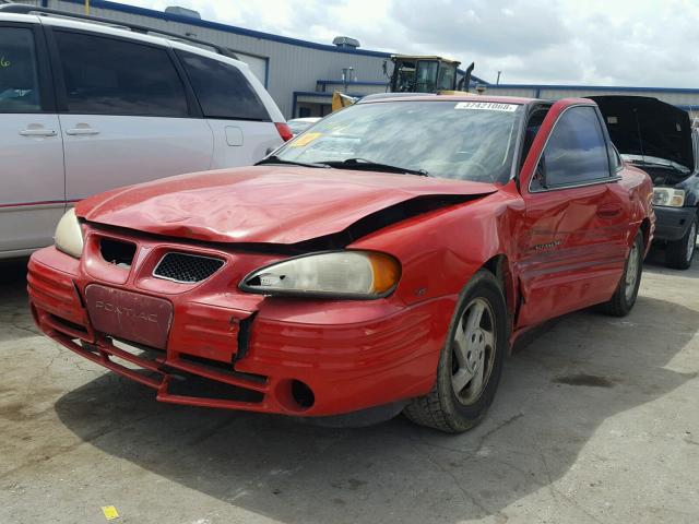 1G2NE52EXXC518823 - 1999 PONTIAC GRAND AM S RED photo 2