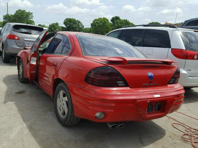 1G2NE52EXXC518823 - 1999 PONTIAC GRAND AM S RED photo 3