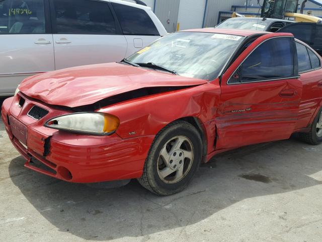 1G2NE52EXXC518823 - 1999 PONTIAC GRAND AM S RED photo 9