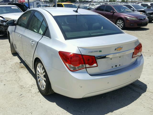 1G1PJ5SC3C7147594 - 2012 CHEVROLET CRUZE ECO SILVER photo 3