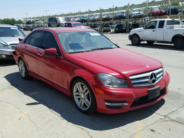 WDDGF8AB3DA780920 - 2013 MERCEDES-BENZ C 300 4MAT RED photo 1