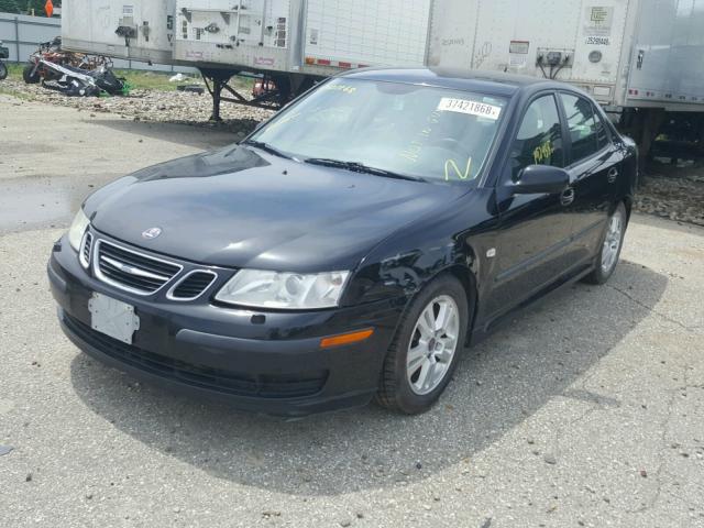 YS3FD49YX71012345 - 2007 SAAB 9-3 2.0T BLACK photo 2