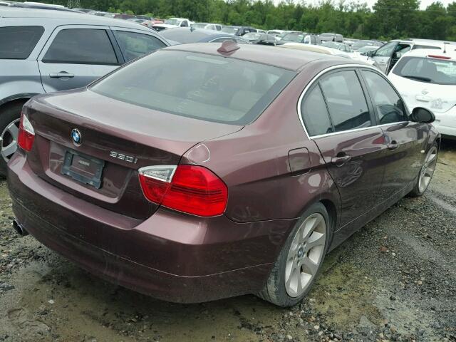 WBAVB33506PS10295 - 2006 BMW 330 I PURPLE photo 4