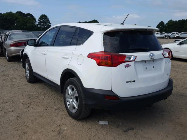 2T3ZFREV8FW143880 - 2015 TOYOTA RAV4 LE WHITE photo 3