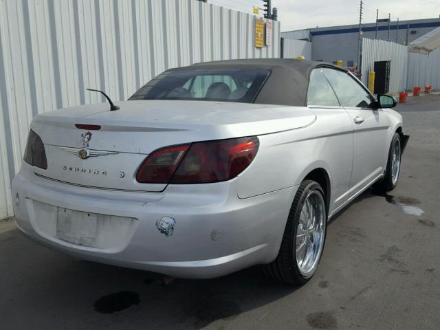 1C3LC45K08N655865 - 2008 CHRYSLER SEBRING GRAY photo 4