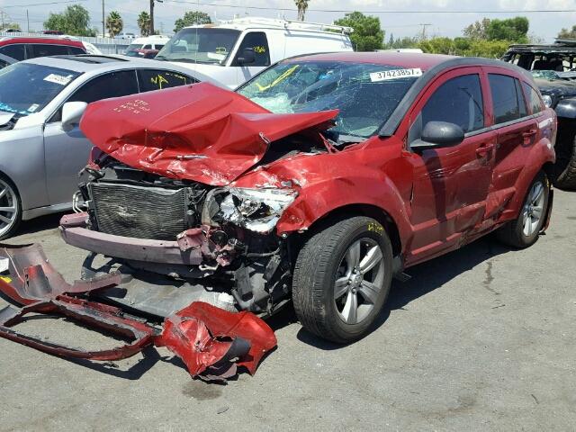 1B3CB9HB6AD592372 - 2010 DODGE CALIBER RED photo 2